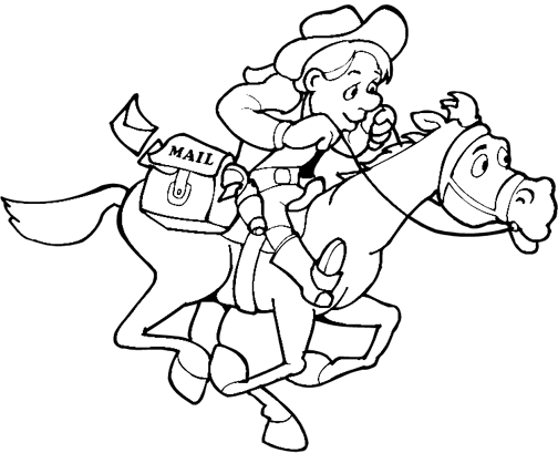 Coloring page: Cowboy (Characters) #91497 - Free Printable Coloring Pages