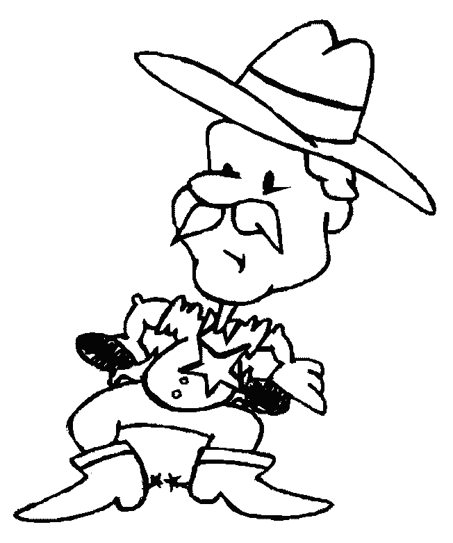 Coloring page: Cowboy (Characters) #91503 - Free Printable Coloring Pages