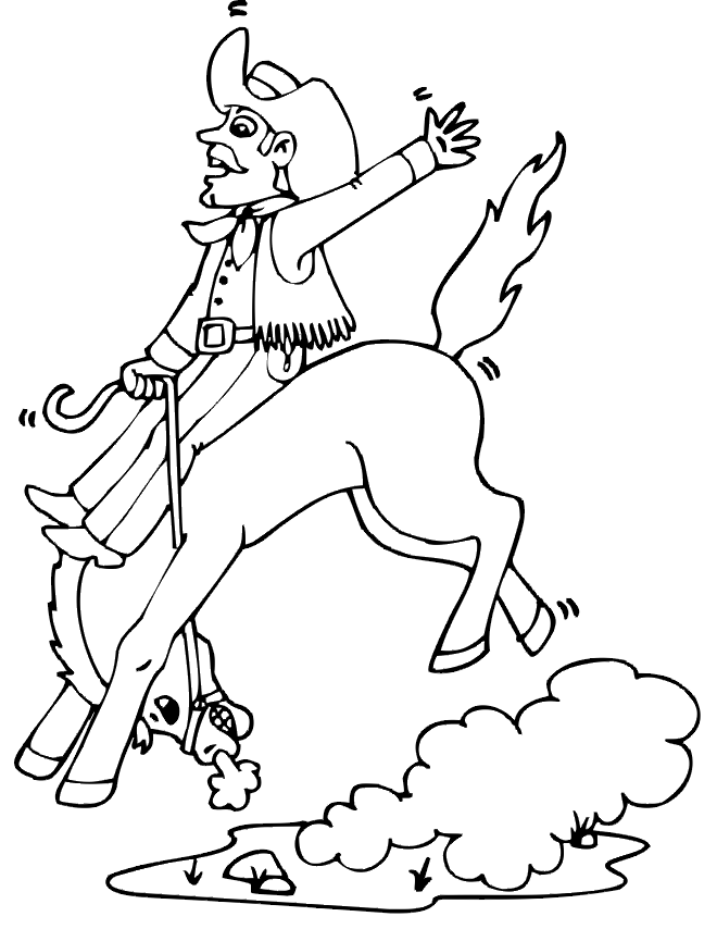 Coloring page: Cowboy (Characters) #91505 - Free Printable Coloring Pages