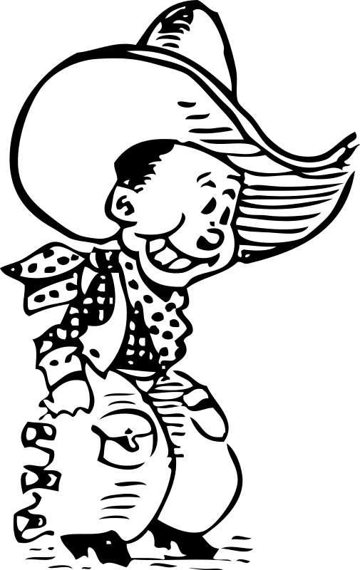 Coloring page: Cowboy (Characters) #91511 - Free Printable Coloring Pages