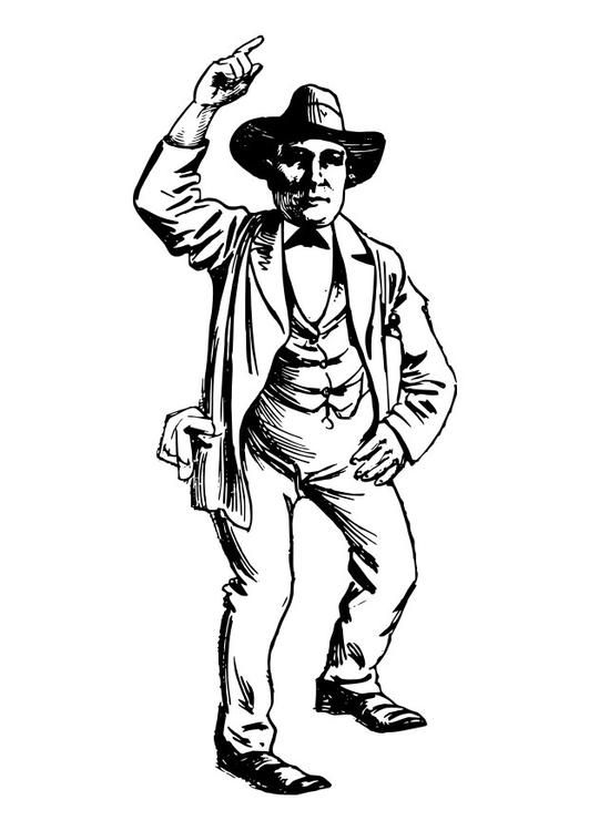 Coloring page: Cowboy (Characters) #91561 - Printable coloring pages