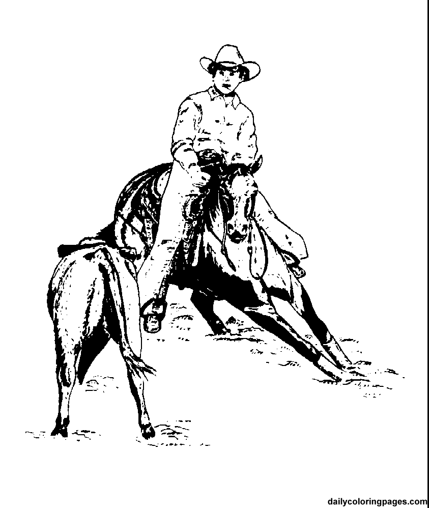 Coloring page: Cowboy (Characters) #91568 - Free Printable Coloring Pages