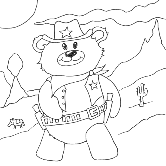 Coloring page: Cowboy (Characters) #91581 - Free Printable Coloring Pages