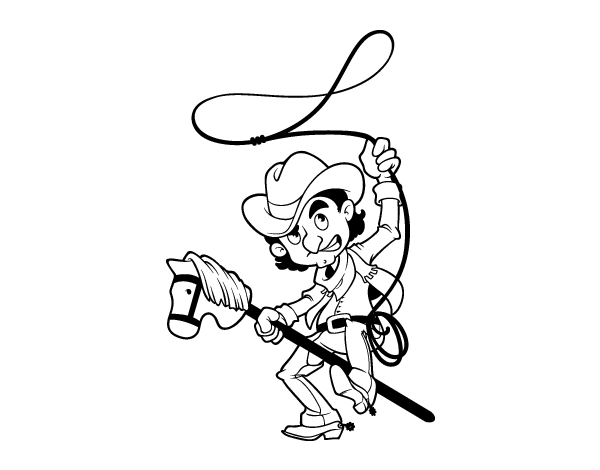 Coloring page: Cowboy (Characters) #91591 - Free Printable Coloring Pages