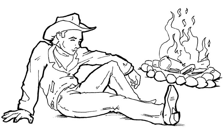 Coloring page: Cowboy (Characters) #91606 - Printable coloring pages