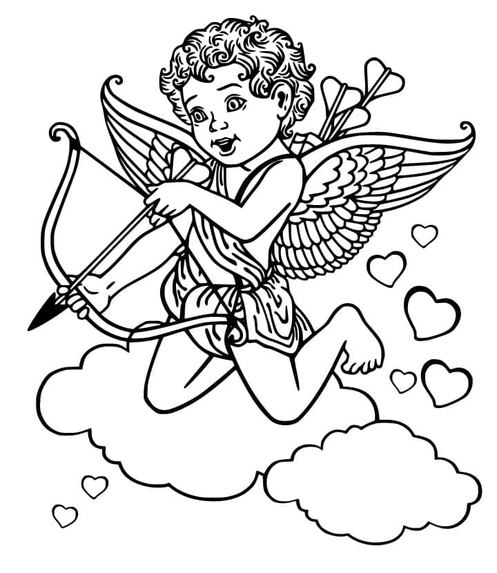 Free printable Cupid coloring page #196289 from Characters collection