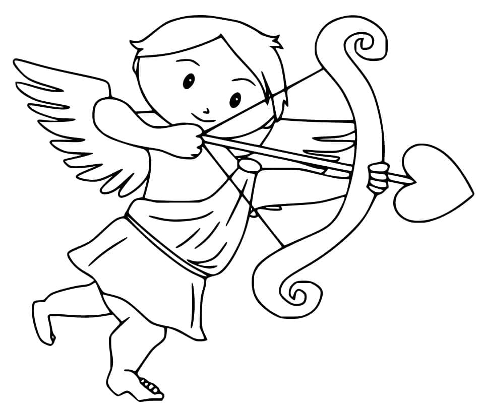 Free printable Cupid coloring page #196297 from Characters collection Free printable Cupid coloring page #196297 from Characters collection