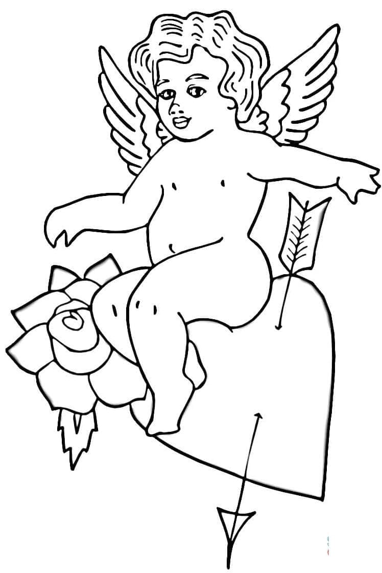 Free printable Cupid coloring page #196302 from Characters collection