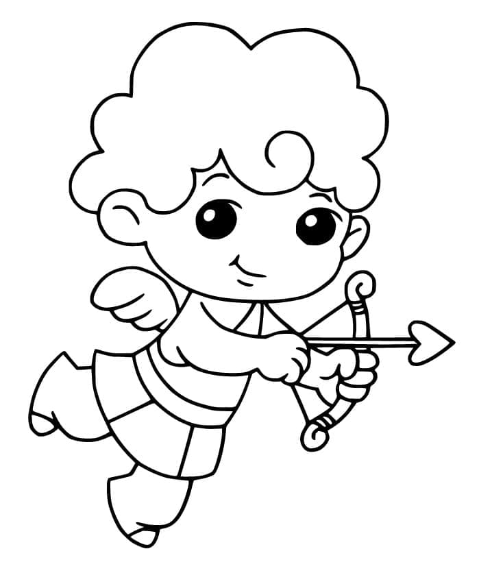 Free printable Cupid coloring page #196325 from Characters collection Free printable Cupid coloring page #196325 from Characters collection