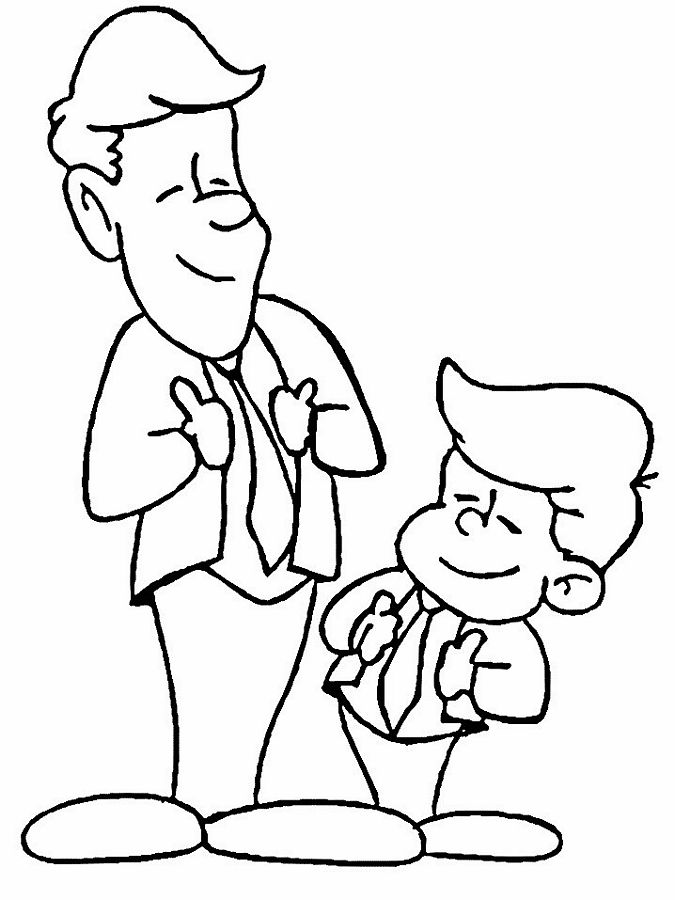 Coloring page: Dad (Characters) #103507 - Free Printable Coloring Pages
