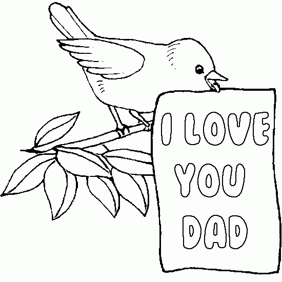 Dad Characters Printable Coloring Pages