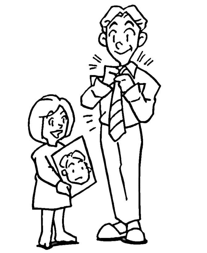 Coloring page: Dad (Characters) #103526 - Free Printable Coloring Pages