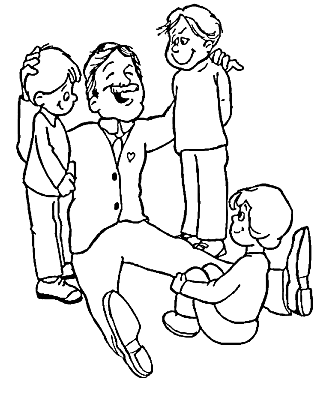 Coloring page: Dad (Characters) #103540 - Printable coloring pages
