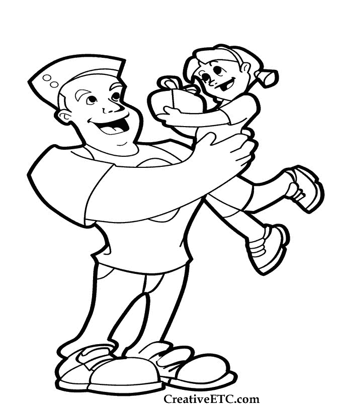 Coloring page: Dad (Characters) #103567 - Free Printable Coloring Pages