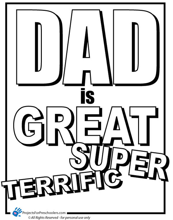 61 Collection Coloring Pages For Your Dad  HD