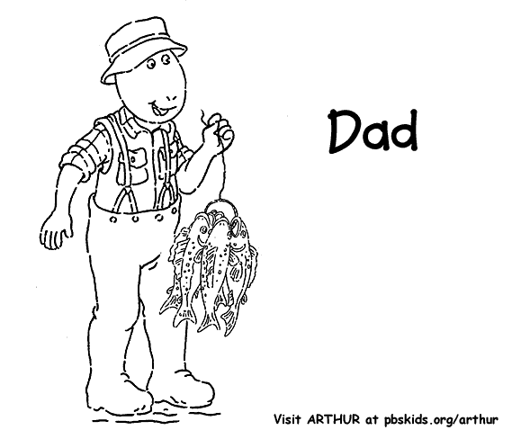 Coloring page: Dad (Characters) #103591 - Printable coloring pages