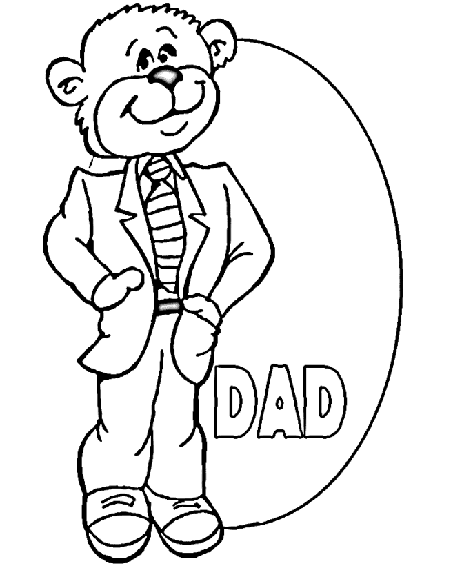 Coloring page: Dad (Characters) #103600 - Free Printable Coloring Pages