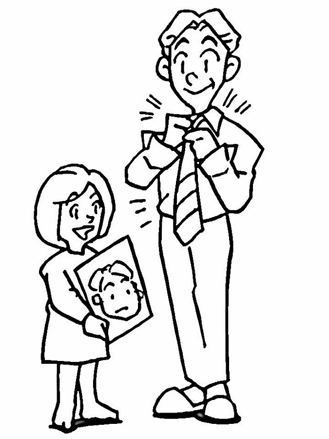 Coloring page: Dad (Characters) #103603 - Free Printable Coloring Pages