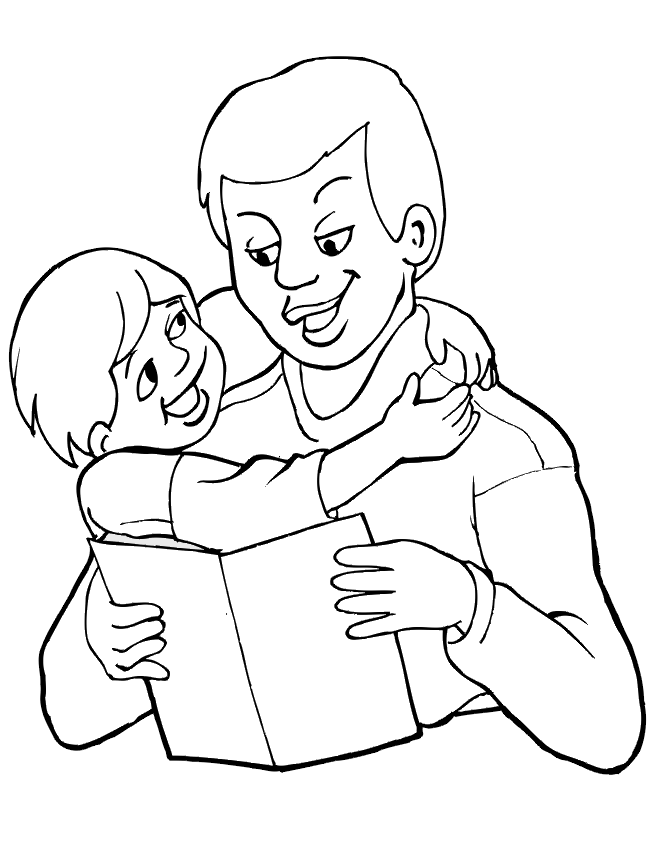 Coloring page: Dad (Characters) #103604 - Free Printable Coloring Pages