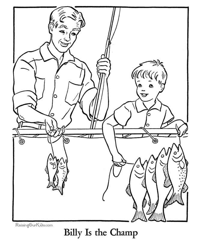 Coloring page: Dad (Characters) #103606 - Free Printable Coloring Pages