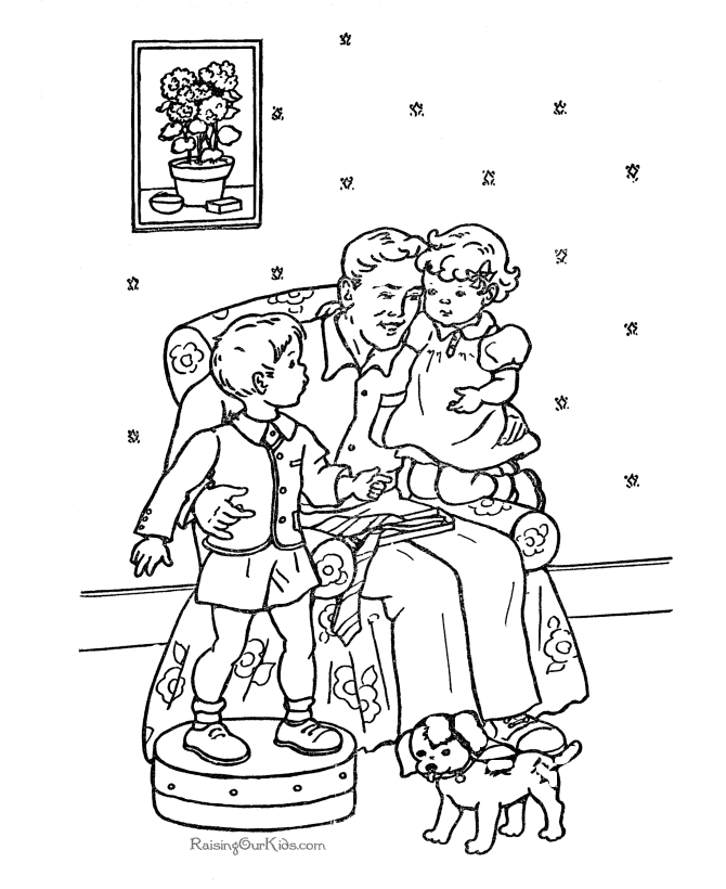Coloring page: Dad (Characters) #103632 - Free Printable Coloring Pages