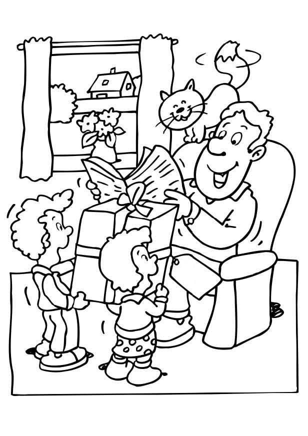 Coloring page: Dad (Characters) #103644 - Printable coloring pages