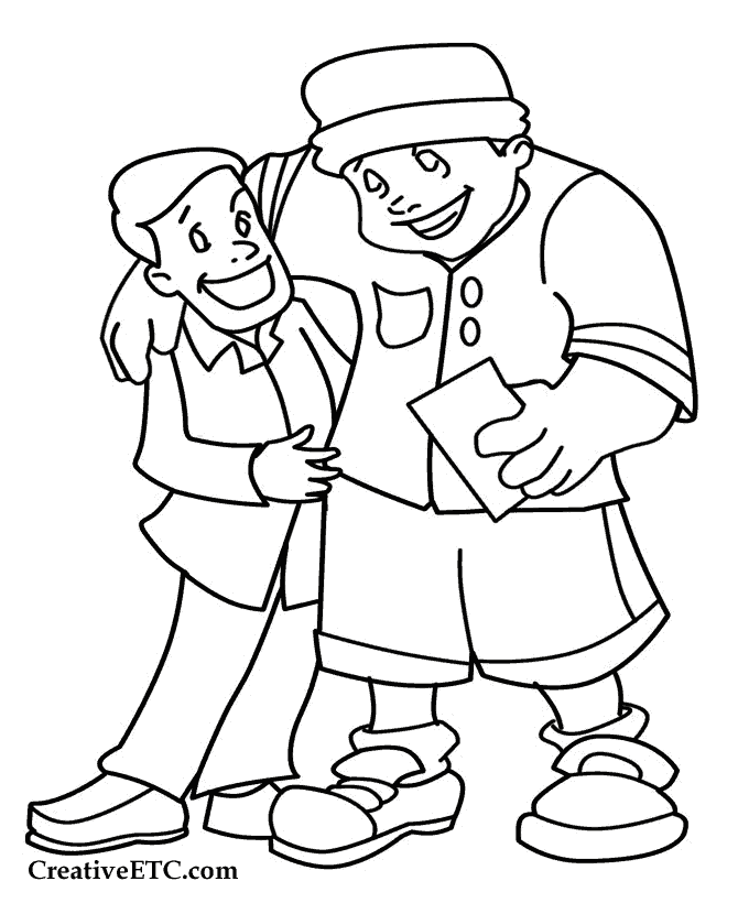 Coloring page: Dad (Characters) #103708 - Free Printable Coloring Pages