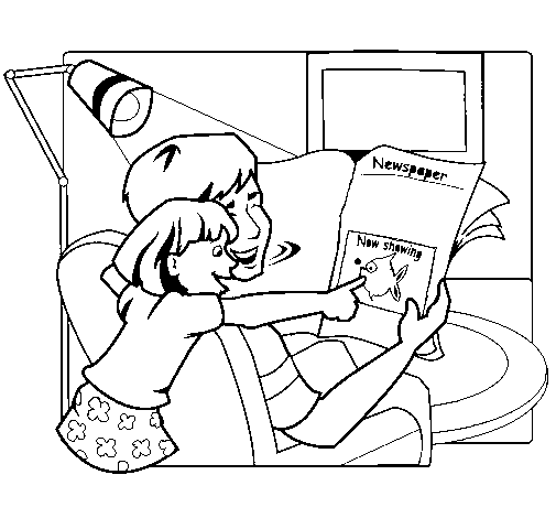 Coloring page: Dad (Characters) #103755 - Free Printable Coloring Pages
