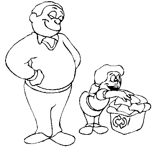 Coloring page: Dad (Characters) #103809 - Free Printable Coloring Pages