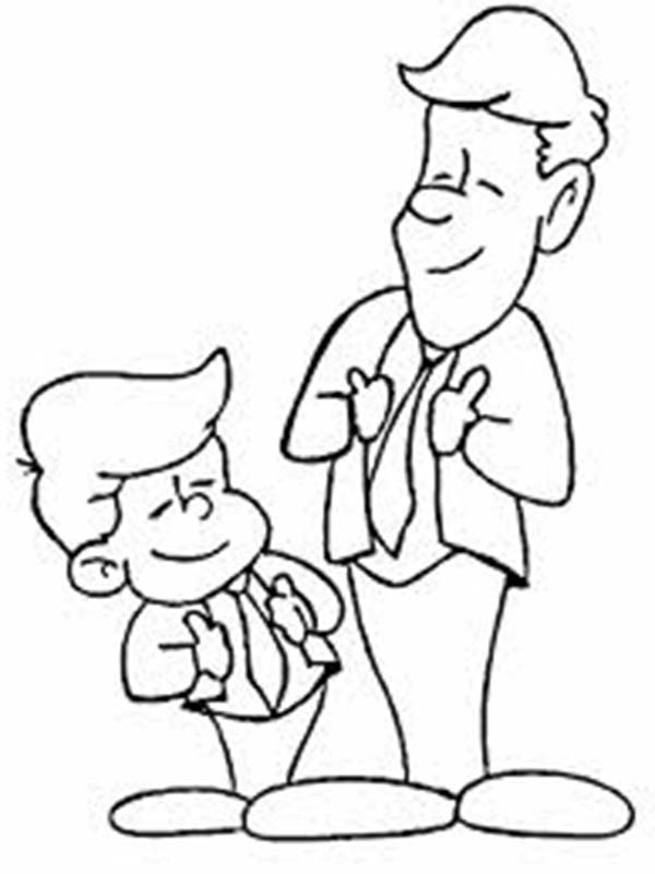 Coloring page: Dad (Characters) #103826 - Free Printable Coloring Pages