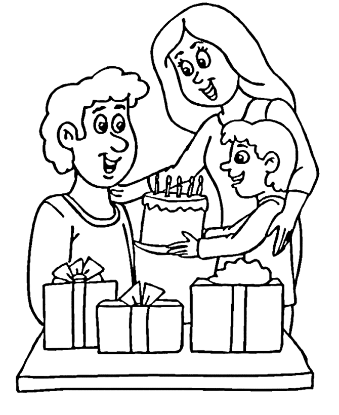 Coloring page: Dad (Characters) #103837 - Free Printable Coloring Pages