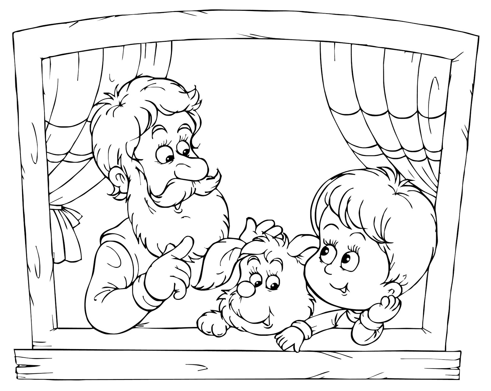 Coloring page: Dad (Characters) #103868 - Free Printable Coloring Pages