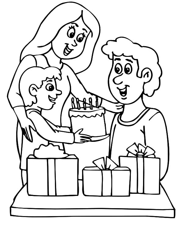 Coloring page: Dad (Characters) #103906 - Free Printable Coloring Pages