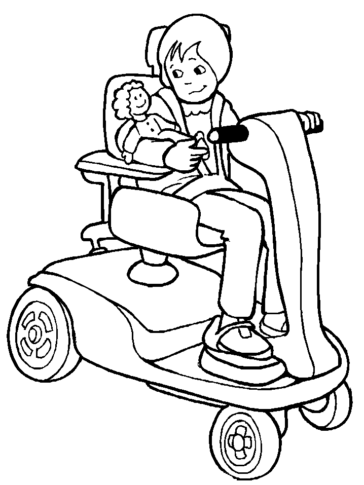 Coloring page: Disabled Person (Characters) #98408 - Free Printable Coloring Pages