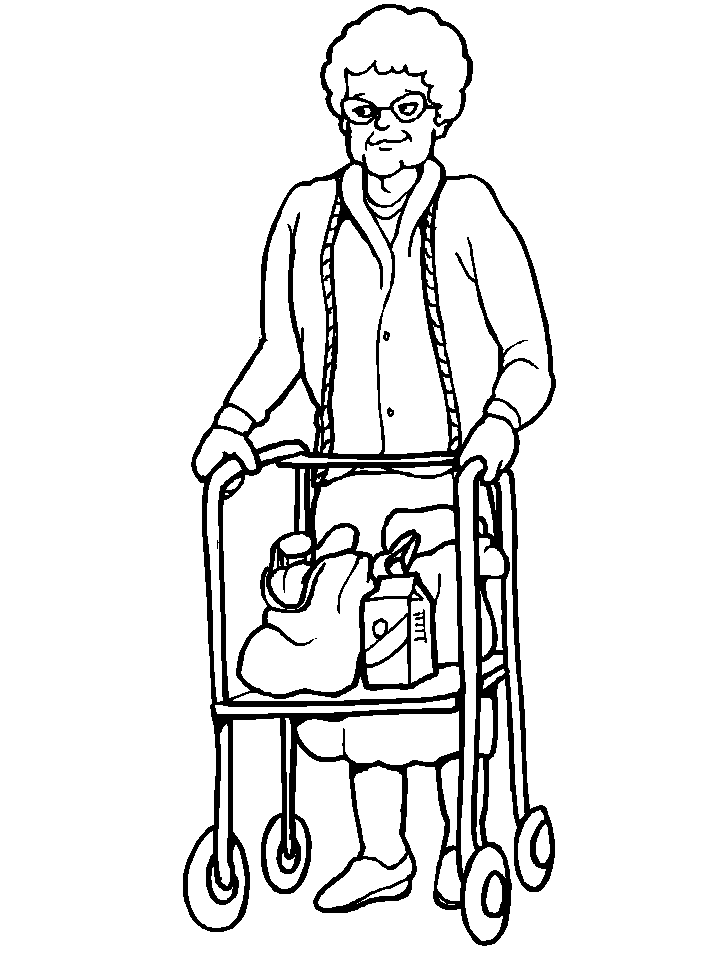 Coloring page: Disabled Person (Characters) #98413 - Free Printable Coloring Pages