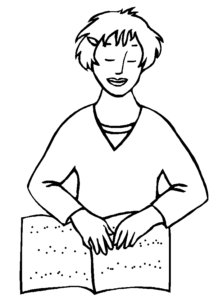 Coloring page: Disabled Person (Characters) #98419 - Free Printable Coloring Pages