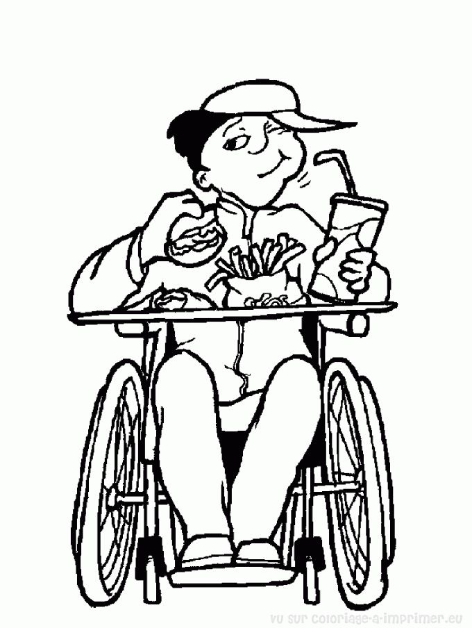 Coloring page: Disabled Person (Characters) #98441 - Free Printable Coloring Pages