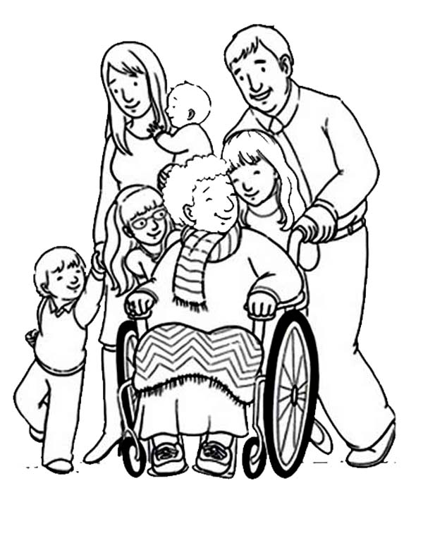 Coloring page: Disabled Person (Characters) #98511 - Free Printable Coloring Pages