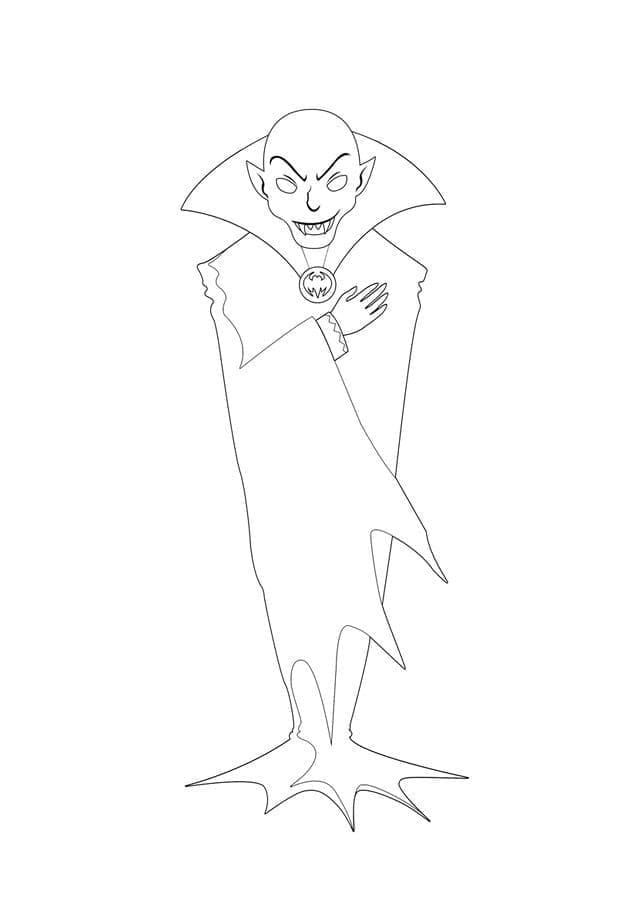 Free printable Dracula coloring page #204062 from Characters collection