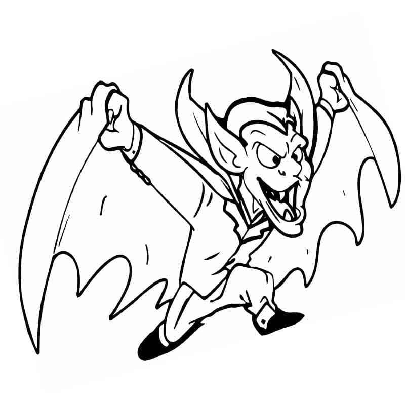 Free printable Dracula coloring page #204074 from Characters collection