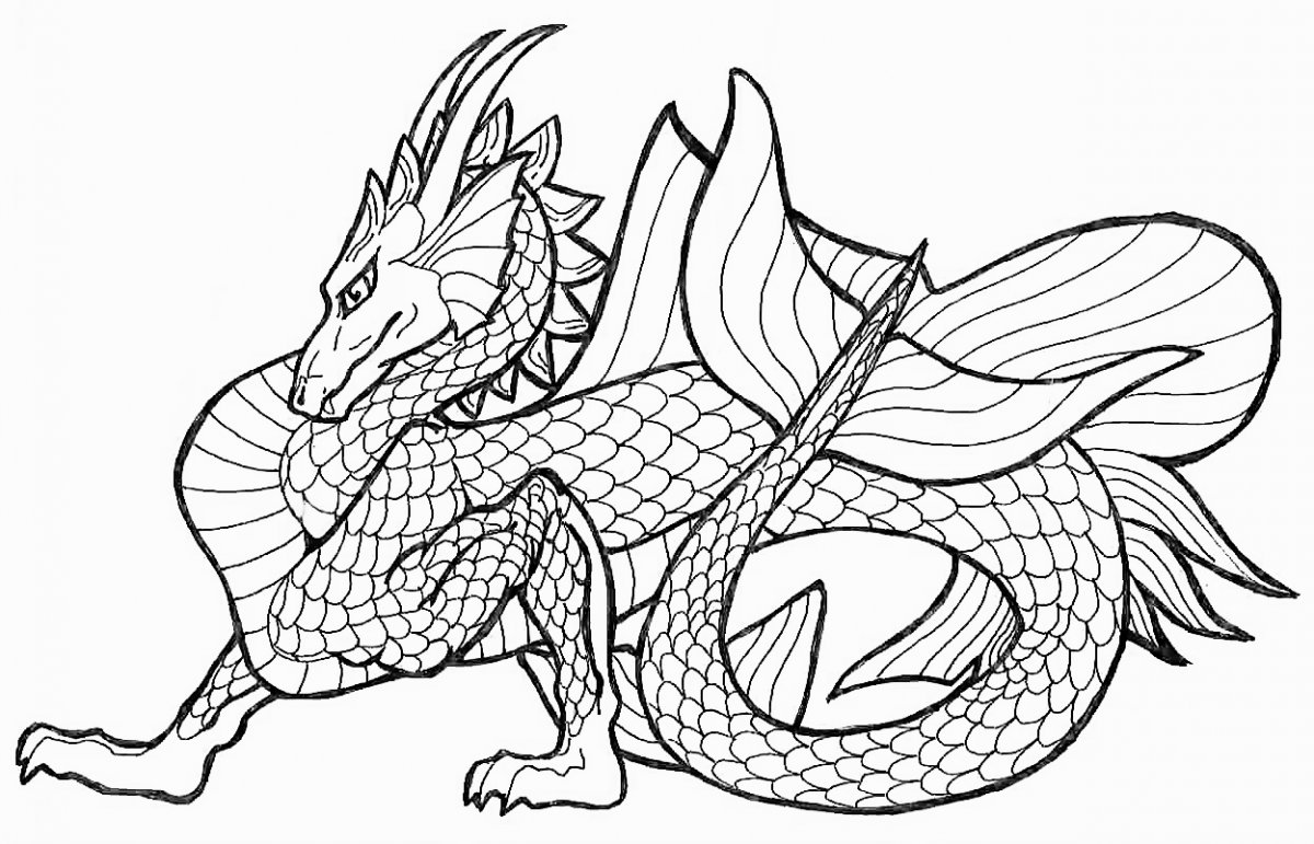 Drawing Dragon 20 Characters – Printable coloring pages