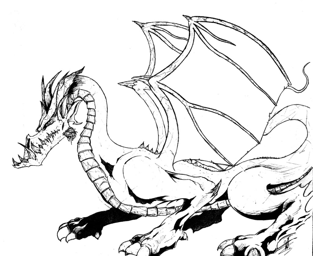 Coloring page: Dragon (Characters) #148349 - Free Printable Coloring Pages