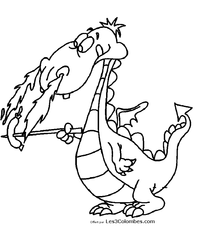 Coloring page: Dragon (Characters) #148364 - Free Printable Coloring Pages
