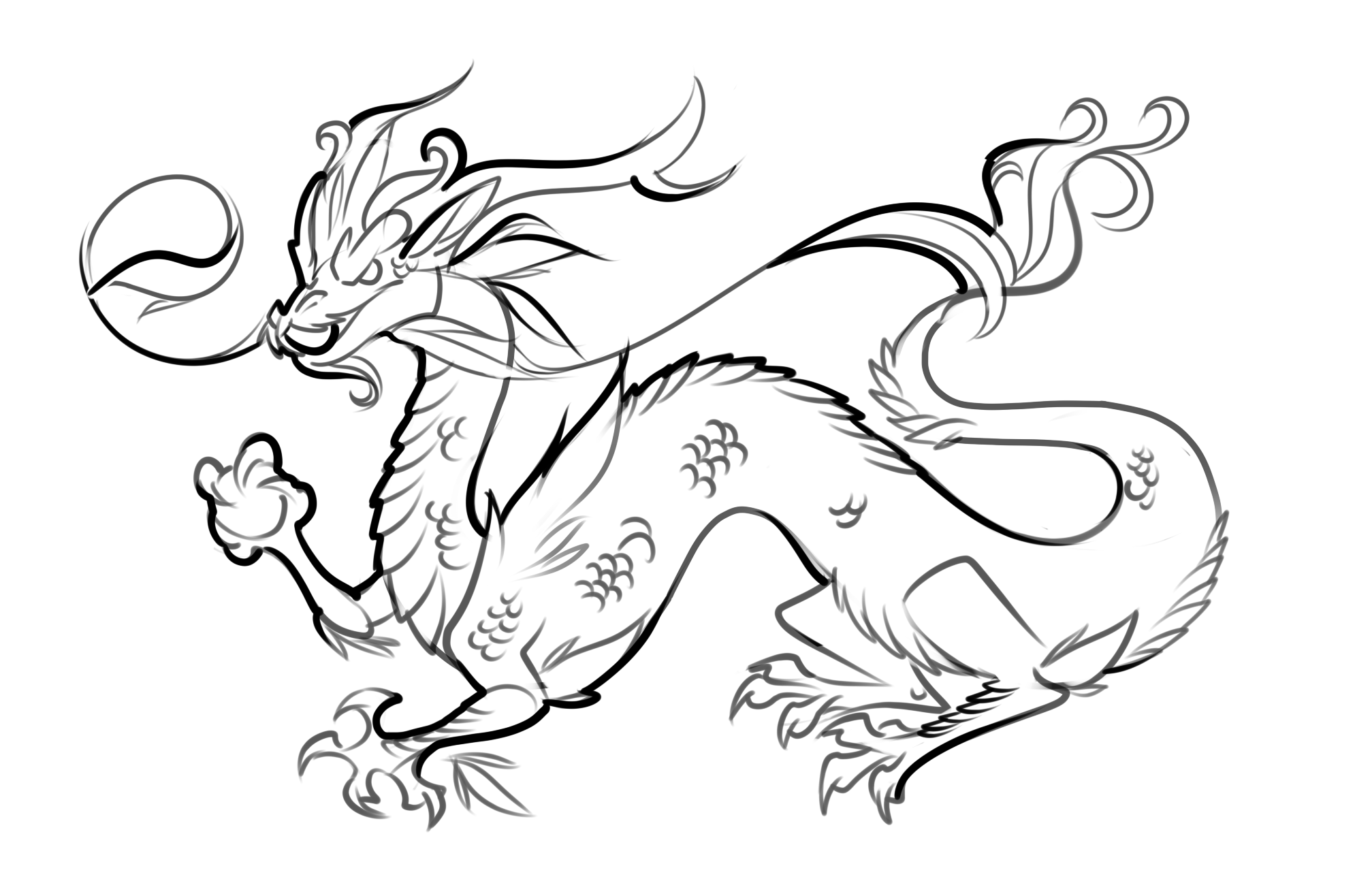 Drawing Dragon 1475 Characters Printable Coloring Pages