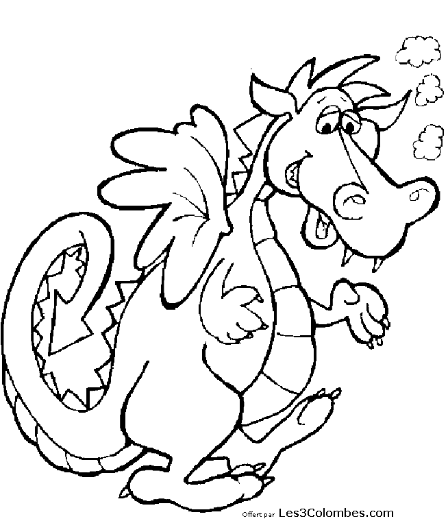 Coloring page: Dragon (Characters) #148393 - Free Printable Coloring Pages