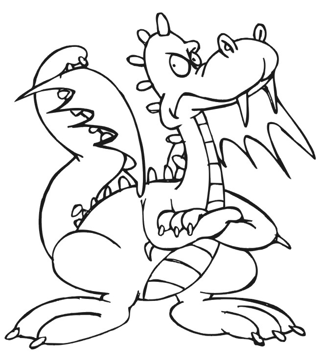 Coloring page: Dragon (Characters) #148406 - Printable coloring pages
