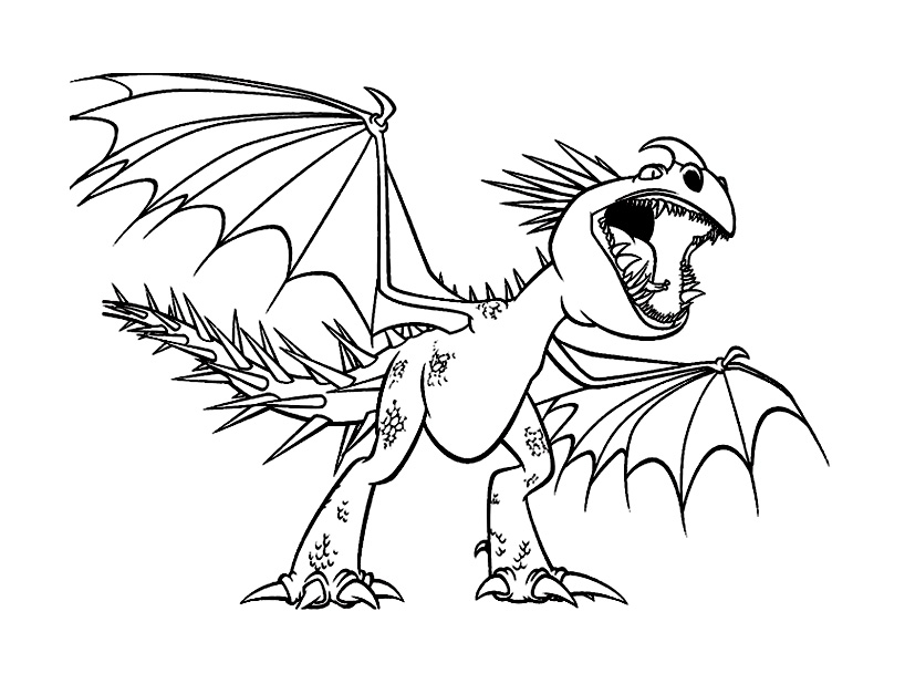 Coloring page: Dragon (Characters) #148428 - Free Printable Coloring Pages