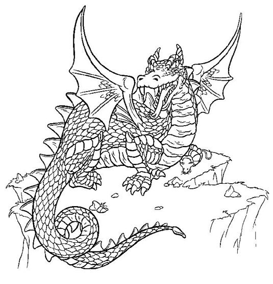 Coloring page: Dragon (Characters) #148473 - Free Printable Coloring Pages