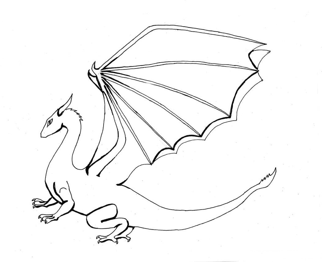 Coloring page: Dragon (Characters) #148474 - Free Printable Coloring Pages