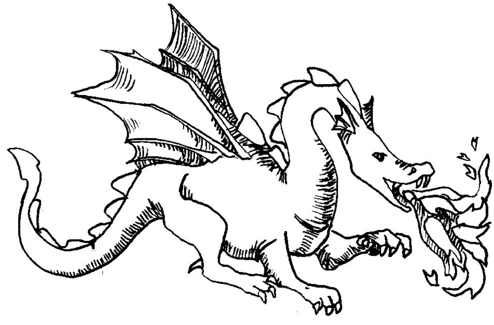 Coloring page: Dragon (Characters) #148478 - Free Printable Coloring Pages